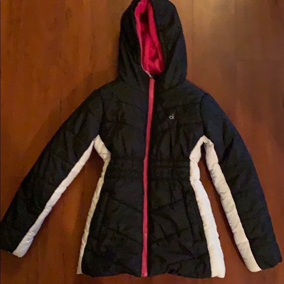 calvin klein jeans quilted military parka jacket